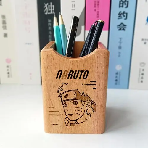 木制笔筒打标样品 木制笔筒打标样品